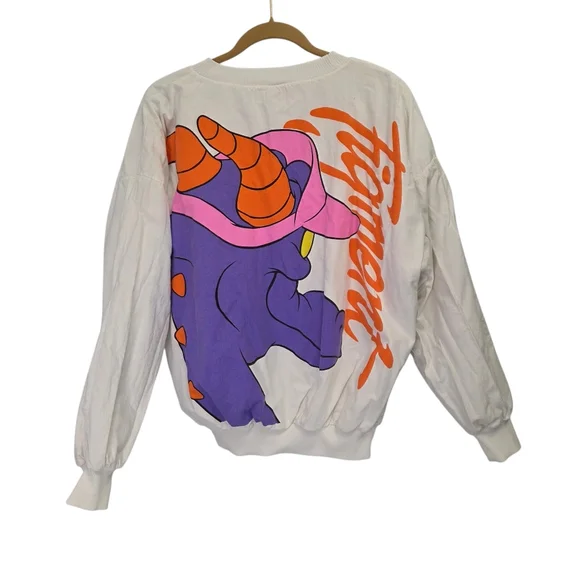 Disney Epcot Vintage 80s Puffy Figment Reversible Sweatshirt Size L/XL - Picture 2 of 7
